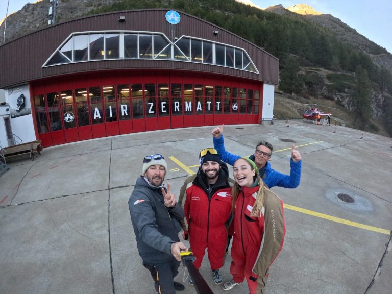 Helicopter selfie