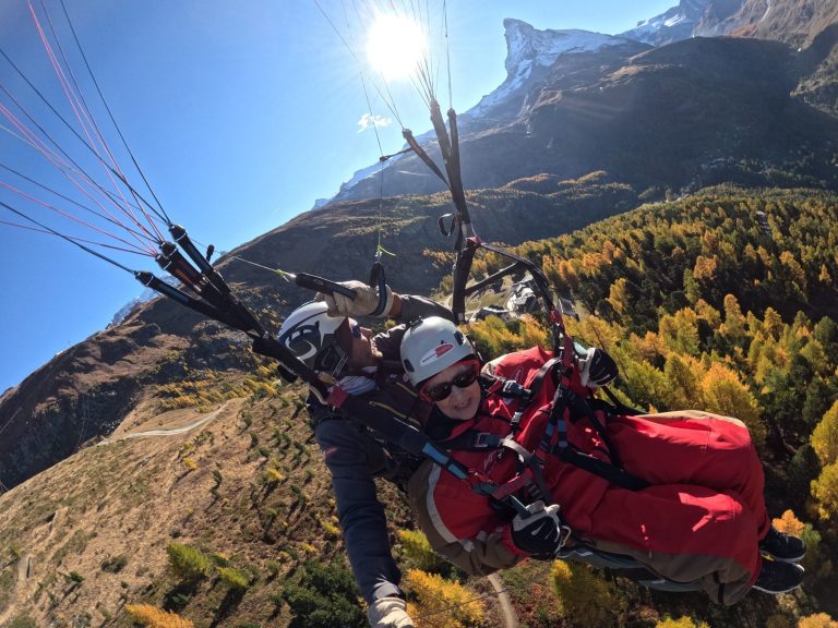 beautiful colours paragliding
